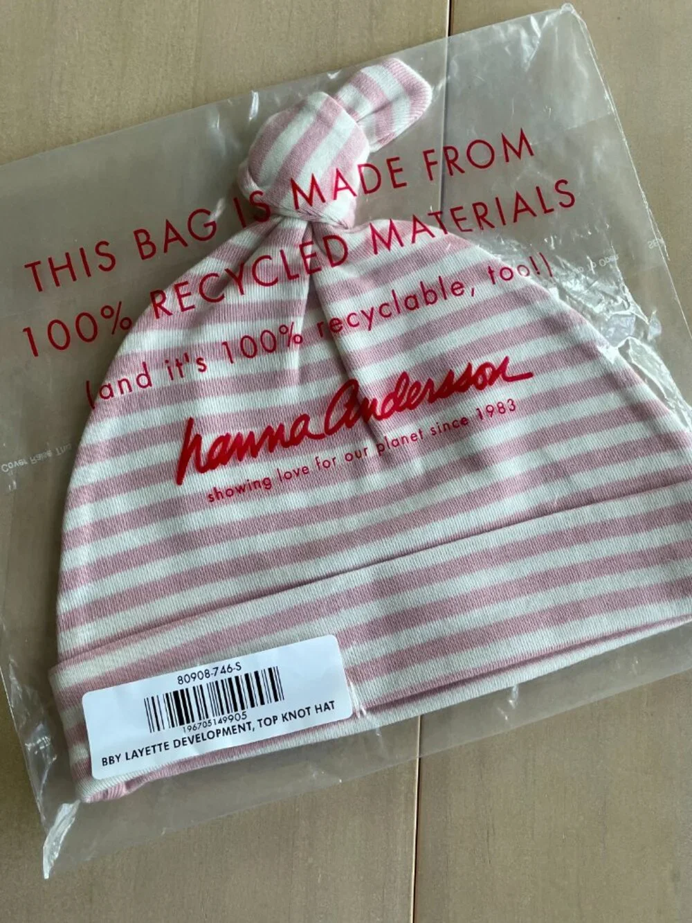 Entire Closet $5! NEW Hanna Andersson Baby Layette Top Knot Beanie Hat